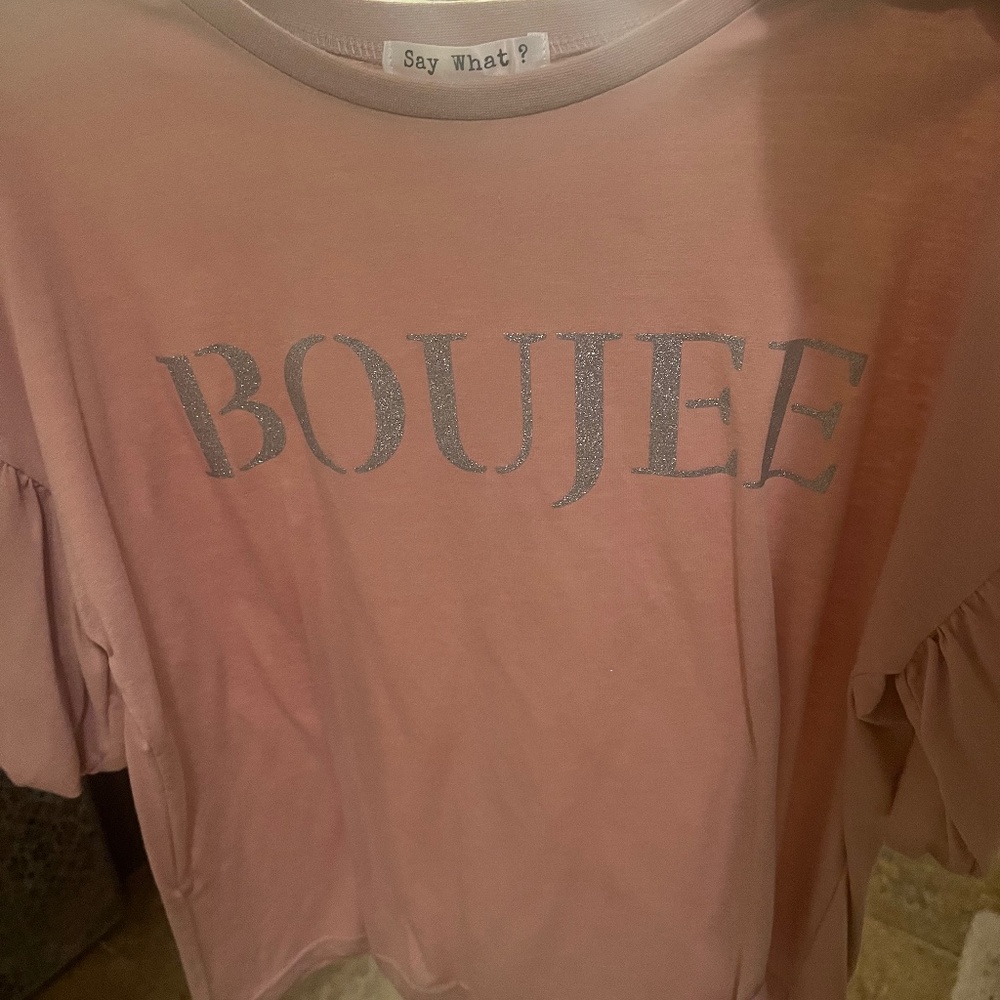 Boujee rose gold tshirt